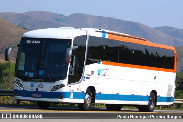 Expresso União 10395 na cidade de Barra do Piraí, Rio de Janeiro, Brasil, por Paulo Henrique Pereira Borges. ID da foto: 11500291.