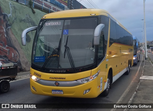 Viação Nova Itapemirim 20666 na cidade de Cariacica, Espírito Santo, Brasil, por Everton Costa Goltara. ID da foto: 11499277.