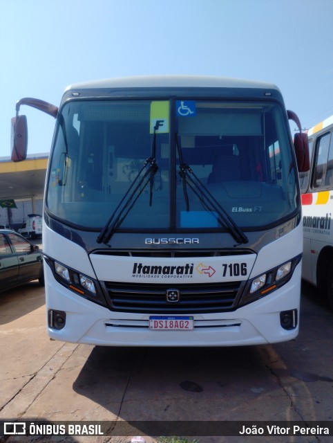 Expresso Itamarati 7106 na cidade de Fernandópolis, São Paulo, Brasil, por João Vitor Pereira. Número da foto: #11500641.