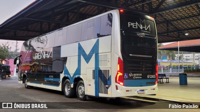 Empresa de Ônibus Nossa Senhora da Penha 61265 na cidade de Embu das Artes, São Paulo, Brasil, por Fábio Paixão. ID da foto: 11499629.