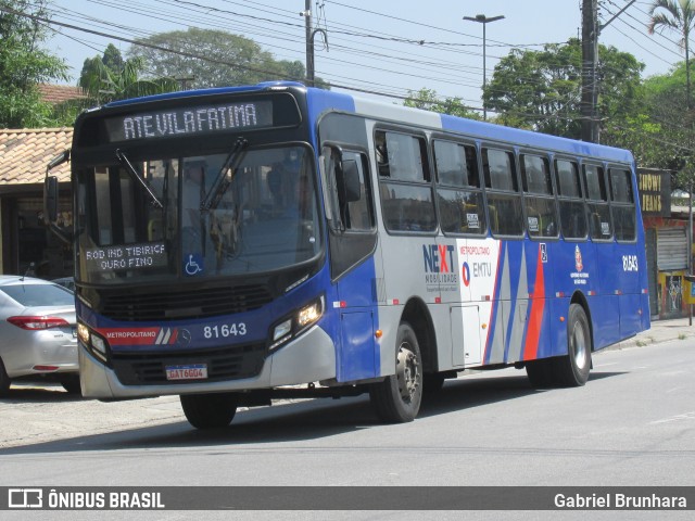 Next Mobilidade - ABC Sistema de Transporte 81.643 na cidade de Ribeirão Pires, São Paulo, Brasil, por Gabriel Brunhara. ID da foto: 11500775.