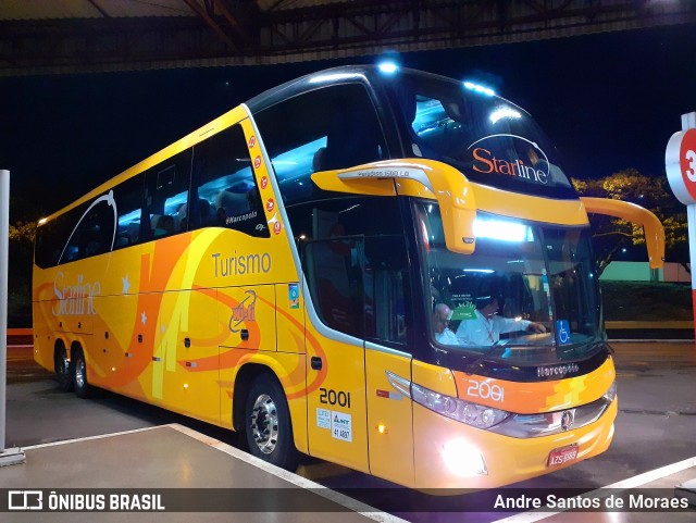 Starline Turismo 2001 na cidade de Londrina, Paraná, Brasil, por Andre Santos de Moraes. ID da foto: 11501131.