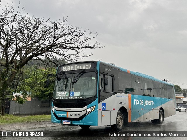 Expresso Rio de Janeiro RJ 142.025 na cidade de Magé, Rio de Janeiro, Brasil, por Fabricio Buriche dos Santos Moreira. ID da foto: 11501838.