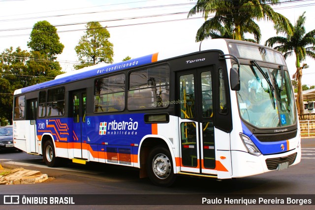 Rápido D´Oeste 7010 na cidade de Ribeirão Preto, São Paulo, Brasil, por Paulo Henrique Pereira Borges. Número da foto: #11500419.