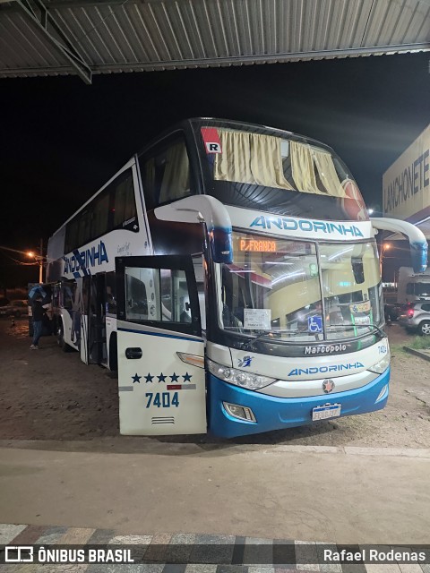 Empresa de Transportes Andorinha 7404 na cidade de Presidente Prudente, São Paulo, Brasil, por Rafael Rodenas. ID da foto: 11500017.