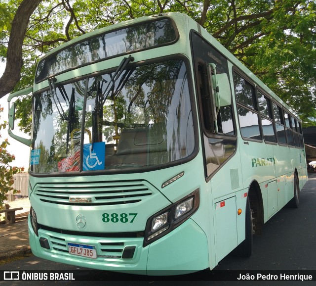 Viação Paraty 8887 na cidade de Jaú, São Paulo, Brasil, por João Pedro Henrique. Número da foto: #11500777.