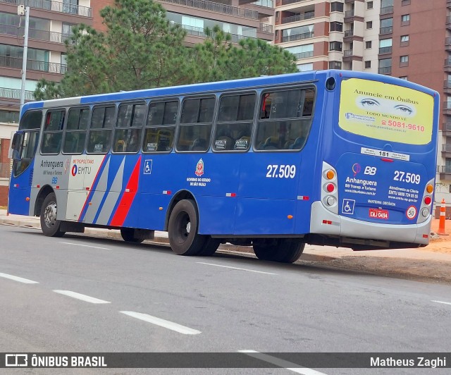 BBTT - Benfica Barueri Transporte e Turismo 27.509 na cidade de Barueri, São Paulo, Brasil, por Matheus Zaghi. ID da foto: 11502049.