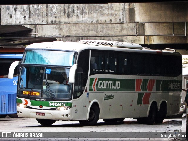 Empresa Gontijo de Transportes 14695 na cidade de Belo Horizonte, Minas Gerais, Brasil, por Douglas Yuri. ID da foto: 11499541.