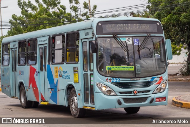 Viação Siará Grande 14209 na cidade de Fortaleza, Ceará, Brasil, por Arianderso Melo. Número da foto: #11500308.