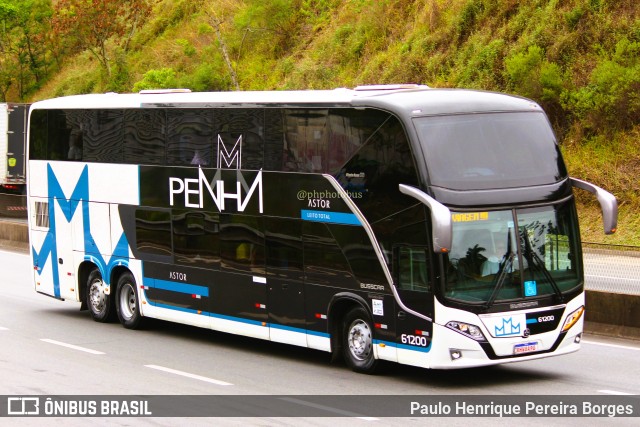 Empresa de Ônibus Nossa Senhora da Penha 61200 na cidade de Piraí, Rio de Janeiro, Brasil, por Paulo Henrique Pereira Borges. ID da foto: 11527159.