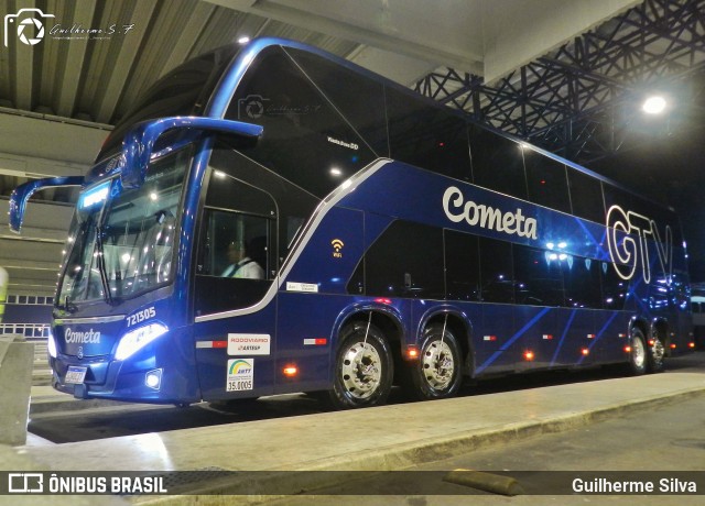 Viação Cometa 721305 na cidade de Santos, São Paulo, Brasil, por Guilherme Silva. ID da foto: 11529159.