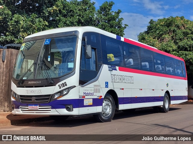 Viação Piracicabana 5186 na cidade de Macatuba, São Paulo, Brasil, por João Guilherme Lopes. Número da foto: #11529640.
