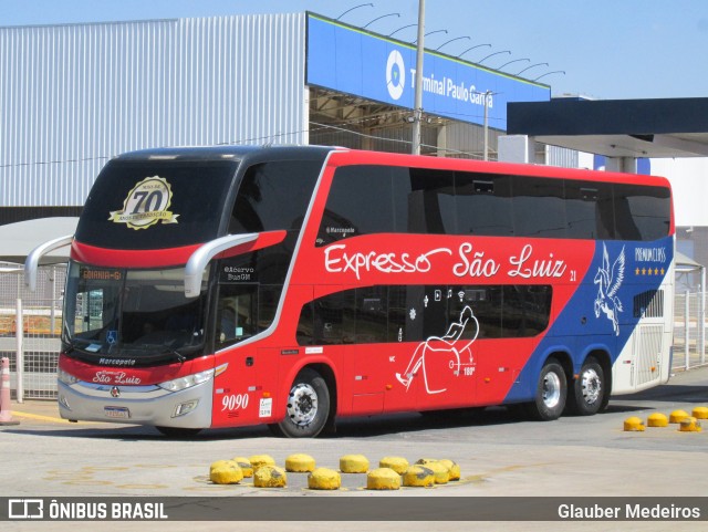 Expresso São Luiz 9090 na cidade de Goiânia, Goiás, Brasil, por Glauber Medeiros. Número da foto: #11529421.