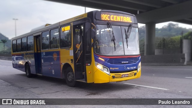 Auto Viação Reginas RJ 110.041 na cidade de Magé, Rio de Janeiro, Brasil, por Paulo Leandro. Número da foto: #11528731.