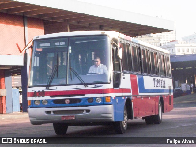 Expresso Vitória de Transportes 430 na cidade de Porto Alegre, Rio Grande do Sul, Brasil, por Felipe Alves. ID da foto: 11530505.