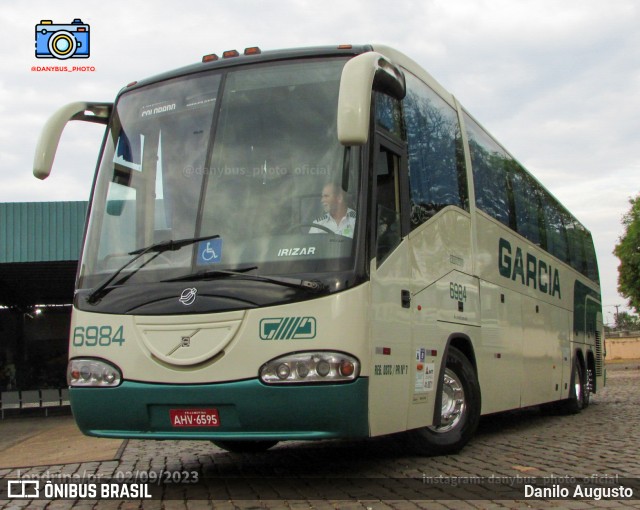 Viação Garcia 6984 na cidade de Londrina, Paraná, Brasil, por Danilo Augusto. ID da foto: 11528512.