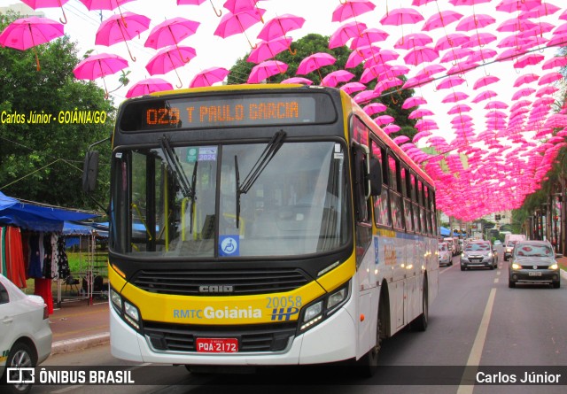 HP Transportes Coletivos 20058 na cidade de Goiânia, Goiás, Brasil, por Carlos Júnior. ID da foto: 11531991.