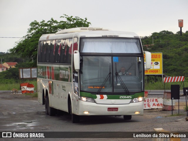 Empresa Gontijo de Transportes 20145 na cidade de Taquaritinga do Norte, Pernambuco, Brasil, por Lenilson da Silva Pessoa. ID da foto: 11532433.