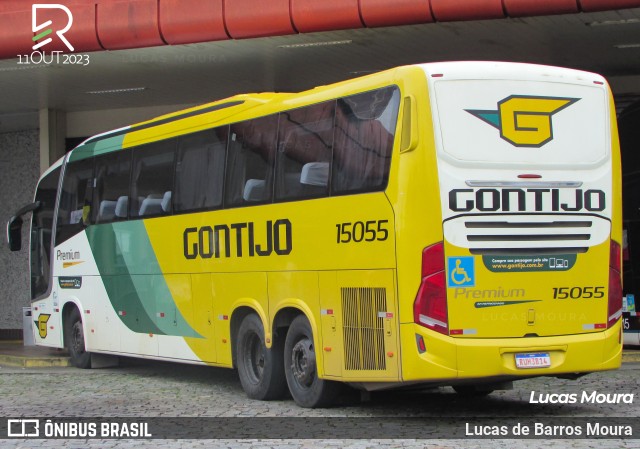 Empresa Gontijo de Transportes 15055 na cidade de Registro, São Paulo, Brasil, por Lucas de Barros Moura. ID da foto: 11531006.