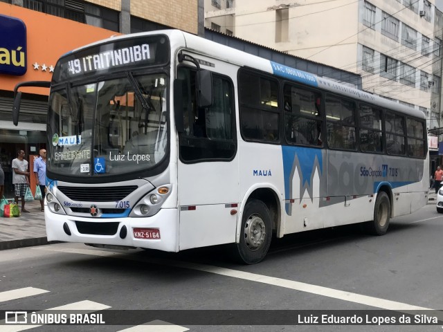 Viação Mauá 7.015 na cidade de São Gonçalo, Rio de Janeiro, Brasil, por Luiz Eduardo Lopes da Silva. Número da foto: #11530827.