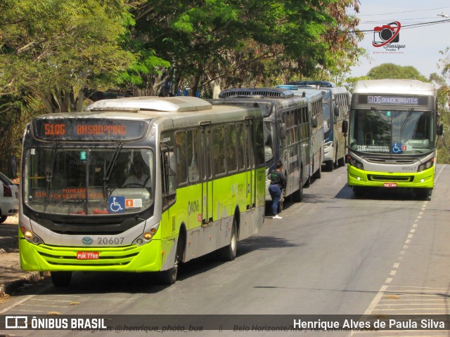 SM Transportes 20607 na cidade de Belo Horizonte, Minas Gerais, Brasil, por Henrique Alves de Paula Silva. Número da foto: #11531606.