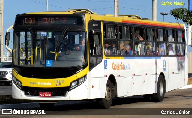 HP Transportes Coletivos 20020 na cidade de Goiânia, Goiás, Brasil, por Carlos Júnior. Número da foto: #11531166.