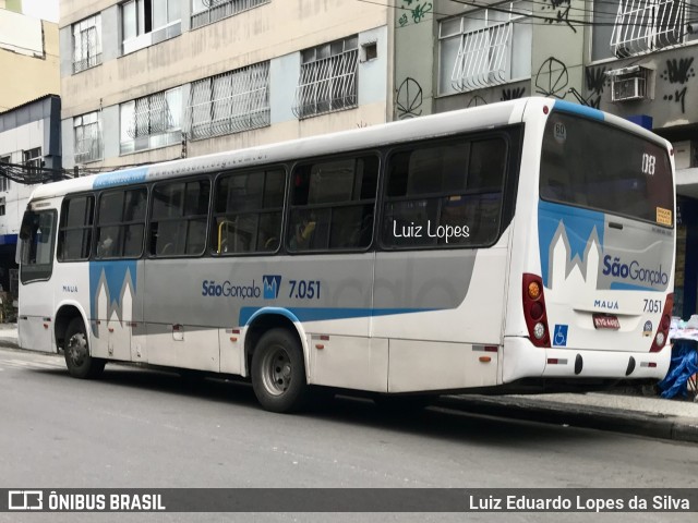 Viação Mauá 7.051 na cidade de São Gonçalo, Rio de Janeiro, Brasil, por Luiz Eduardo Lopes da Silva. ID da foto: 11530825.