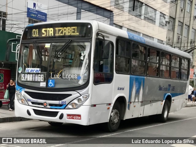 Icaraí Auto Transportes 1.185 na cidade de São Gonçalo, Rio de Janeiro, Brasil, por Luiz Eduardo Lopes da Silva. ID da foto: 11530839.