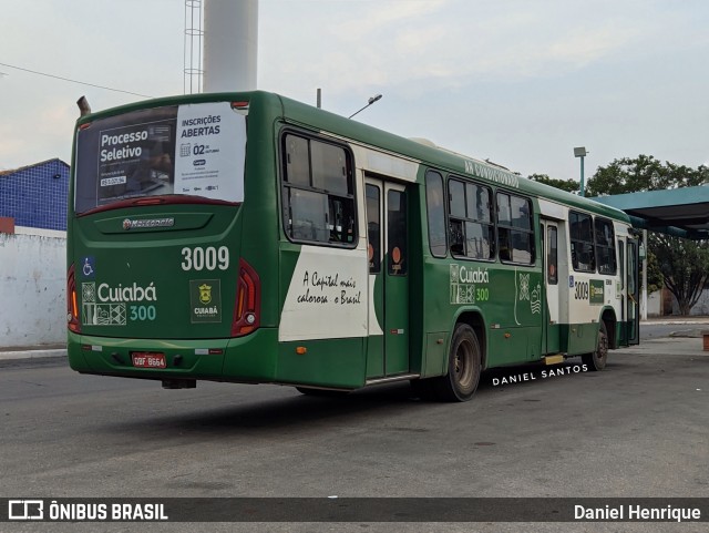 Expresso Caribus Transportes 3009 na cidade de Cuiabá, Mato Grosso, Brasil, por Daniel Henrique. ID da foto: 11535388.