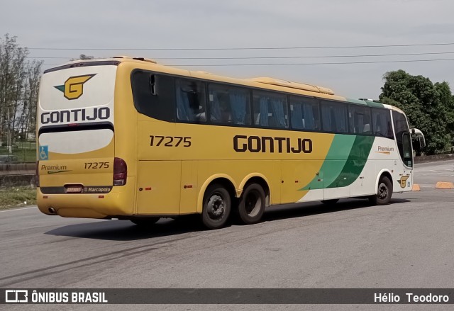 Empresa Gontijo de Transportes 17275 na cidade de Resende, Rio de Janeiro, Brasil, por Hélio  Teodoro. ID da foto: 11536377.