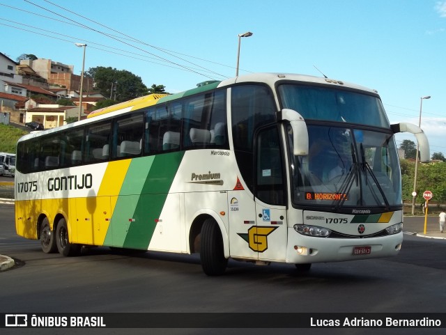 Empresa Gontijo de Transportes 17075 na cidade de Bauru, São Paulo, Brasil, por Lucas Adriano Bernardino. ID da foto: 11535061.