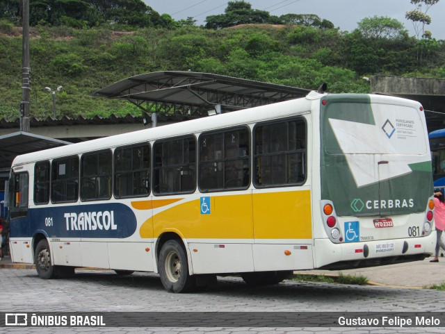 Transcol - Transportes Coletivos Ltda. 081 na cidade de Recife, Pernambuco, Brasil, por Gustavo Felipe Melo. ID da foto: 11534306.