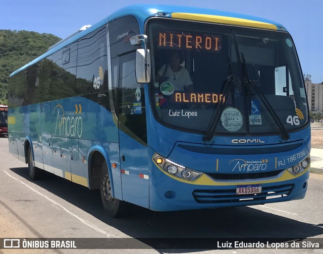 Viação Nossa Senhora do Amparo RJ 186.036 na cidade de Niterói, Rio de Janeiro, Brasil, por Luiz Eduardo Lopes da Silva. Número da foto: #11534086.