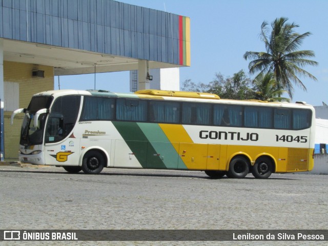 Empresa Gontijo de Transportes 14045 na cidade de Caruaru, Pernambuco, Brasil, por Lenilson da Silva Pessoa. ID da foto: 11535765.