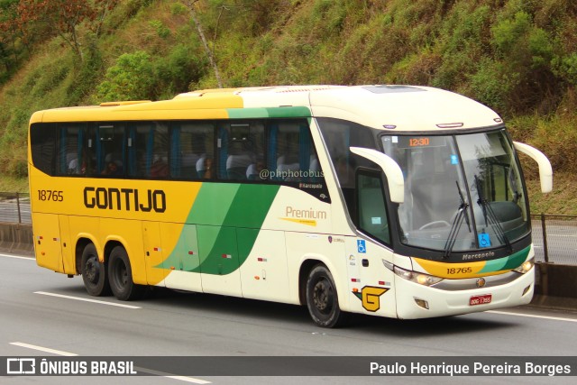 Empresa Gontijo de Transportes 18765 na cidade de Piraí, Rio de Janeiro, Brasil, por Paulo Henrique Pereira Borges. ID da foto: 11536123.