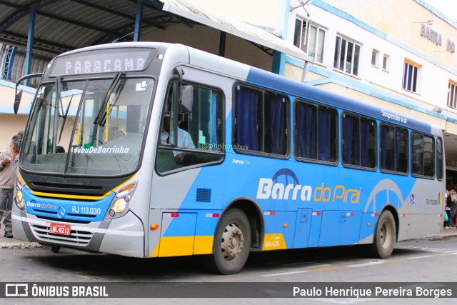 Viação Barra do Piraí Turismo RJ 113.030 na cidade de Barra do Piraí, Rio de Janeiro, Brasil, por Paulo Henrique Pereira Borges. Número da foto: #11536061.