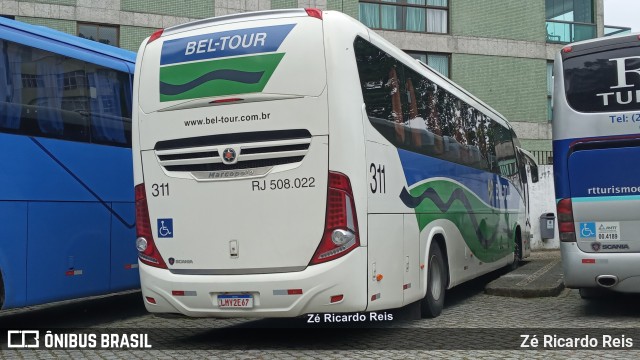 Bel-Tour Transportes e Turismo RJ 508.022 na cidade de Petrópolis, Rio de Janeiro, Brasil, por Zé Ricardo Reis. ID da foto: 11537840.