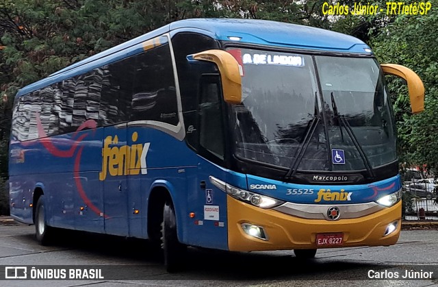 Rápido Expresso Fênix Viação 35525 na cidade de São Paulo, São Paulo, Brasil, por Carlos Júnior. ID da foto: 11538639.