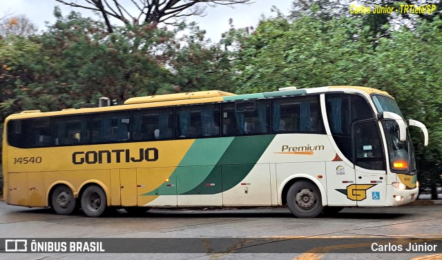 Empresa Gontijo de Transportes 14540 na cidade de São Paulo, São Paulo, Brasil, por Carlos Júnior. ID da foto: 11538347.