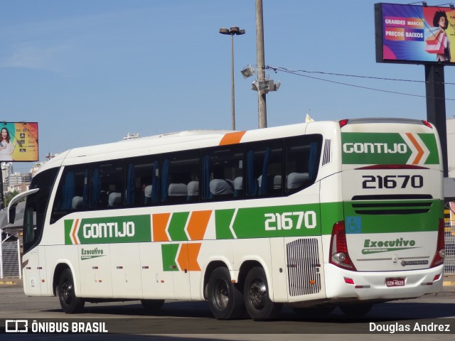 Empresa Gontijo de Transportes 21670 na cidade de Goiânia, Goiás, Brasil, por Douglas Andrez. ID da foto: 11537315.