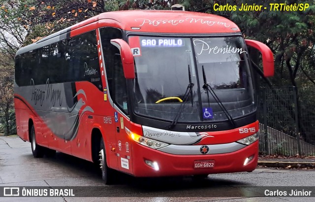 Empresa de Ônibus Pássaro Marron 5815 na cidade de São Paulo, São Paulo, Brasil, por Carlos Júnior. ID da foto: 11538599.