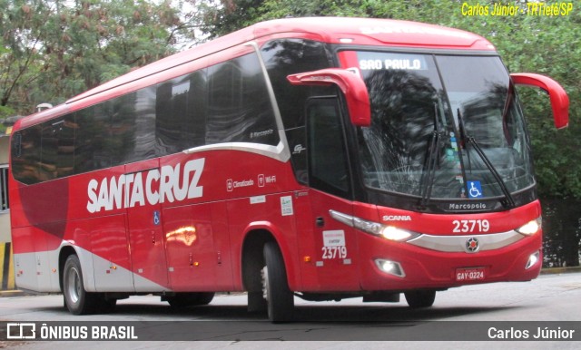 Viação Santa Cruz 23719 na cidade de São Paulo, São Paulo, Brasil, por Carlos Júnior. ID da foto: 11538579.