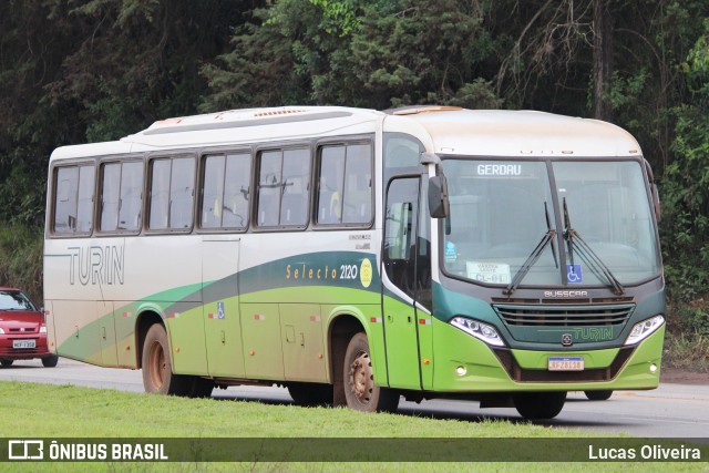 Turin Transportes 2120 na cidade de Conselheiro Lafaiete, Minas Gerais, Brasil, por Lucas Oliveira. Número da foto: #11537164.