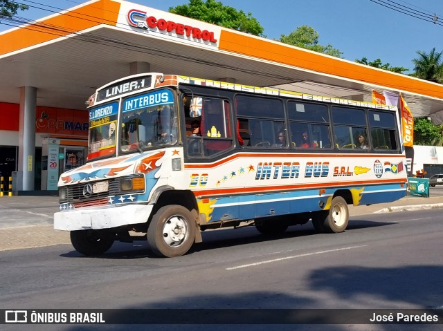 Inter Bus SRL - Linea 1 30 na cidade de San Lorenzo, Central, Paraguai, por José Paredes. Número da foto: #11538732.