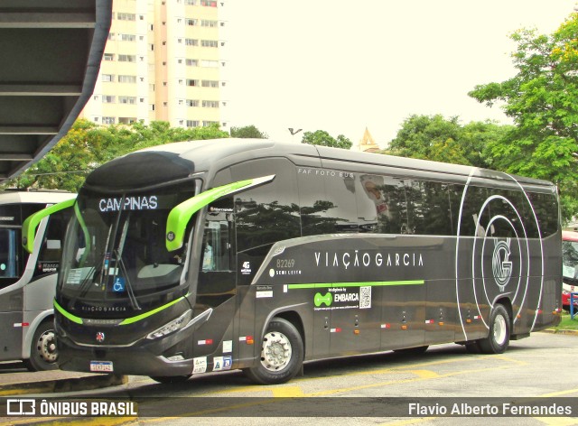 Viação Garcia 82269 na cidade de Sorocaba, São Paulo, Brasil, por Flavio Alberto Fernandes. Número da foto: #11537610.