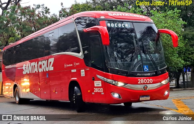 Viação Santa Cruz 28020 na cidade de São Paulo, São Paulo, Brasil, por Carlos Júnior. ID da foto: 11538477.