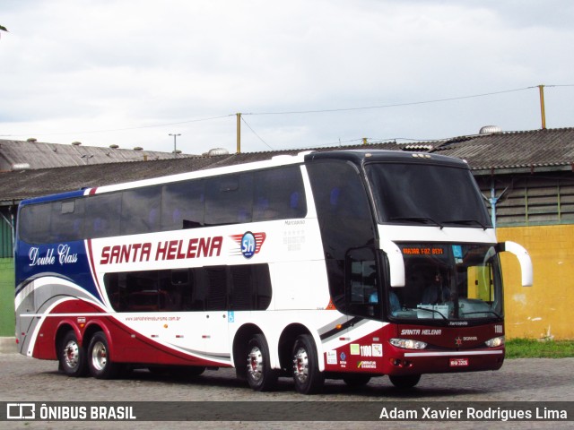 Santa Helena Turismo 1100 na cidade de Santos, São Paulo, Brasil, por Adam Xavier Rodrigues Lima. ID da foto: 11538046.