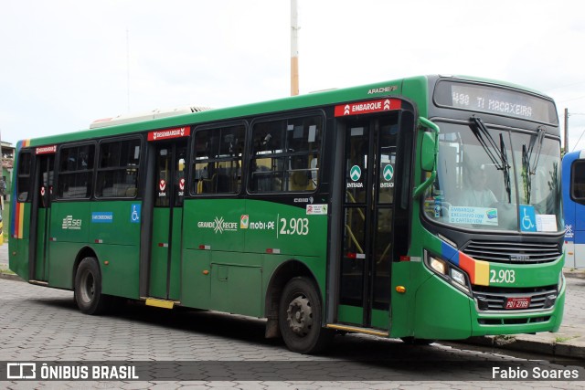 Mobibrasil São Lourenço >>> Mobi-PE 2.903 na cidade de Recife, Pernambuco, Brasil, por Fabio Soares. ID da foto: 11537624.