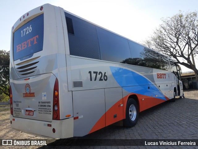 BBTT - Benfica Barueri Transporte e Turismo 1726 na cidade de Sorocaba, São Paulo, Brasil, por Lucas Vinicius Ferreira. Número da foto: #11541634.