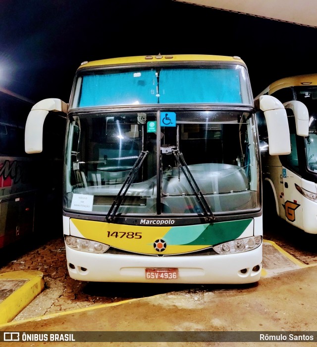 Empresa Gontijo de Transportes 14785 na cidade de Ribeirão Preto, São Paulo, Brasil, por Rômulo Santos. ID da foto: 11542617.